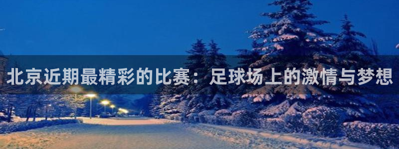 北京近期最精彩的比赛：足球场上的激情与梦想
