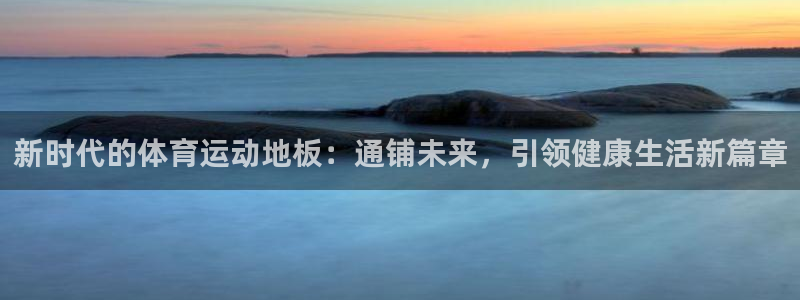 3377体育官网：新时代的体育运动地板：通铺未来，引领健康生活新篇章
